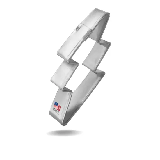 Mini Lightning Bolt Cookie Cutter 2", CookieCutter.com, Tin Plated Steel, Handmade in the USA {1}
