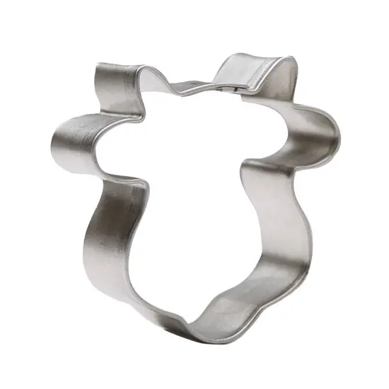 Mini Cow Face Cookie Cutter 1.5 in M181, CookieCutter.com, Tin Plated Steel, Handmade in the USA {1}