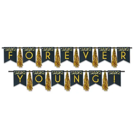 Forever Young! Tassel Streamer, (Pack of 12) {1}