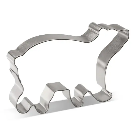 Polar Bear Cookie Cutter 5 in B1562, CookieCutter.com, Tin Plated Steel, Handmade in the USA {1}