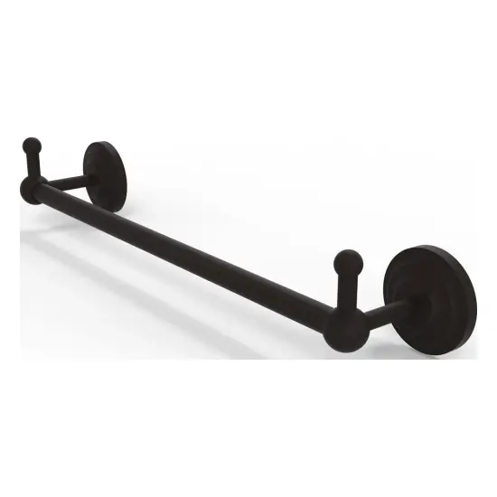 Prestige Que New Collection 30 Inch Towel Bar With Integrated Hooks - Pqn-41-30-Peg-Orb {1}