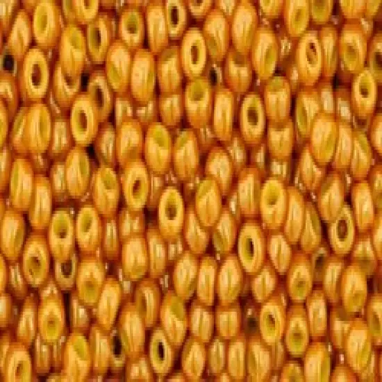 Toho 11/0 Round Japanese Seed Bead, #1606, Opaque Luster Tuscan Orange {1}