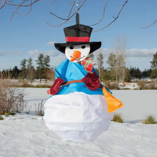 In the Breeze Snowman Wind Friend 3D Windsock {3}