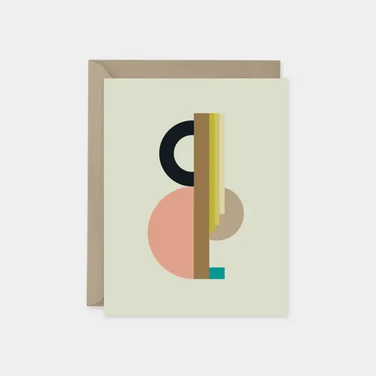 Geo Deco Card, Modern Art Blank Cards, {1}