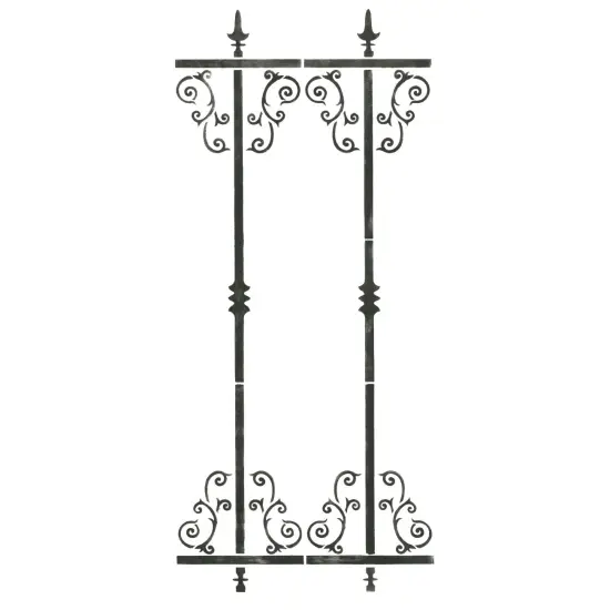 Iron Fencing Wall Stencil | 2914 by Designer Stencils | Pattern Stencils | {1}