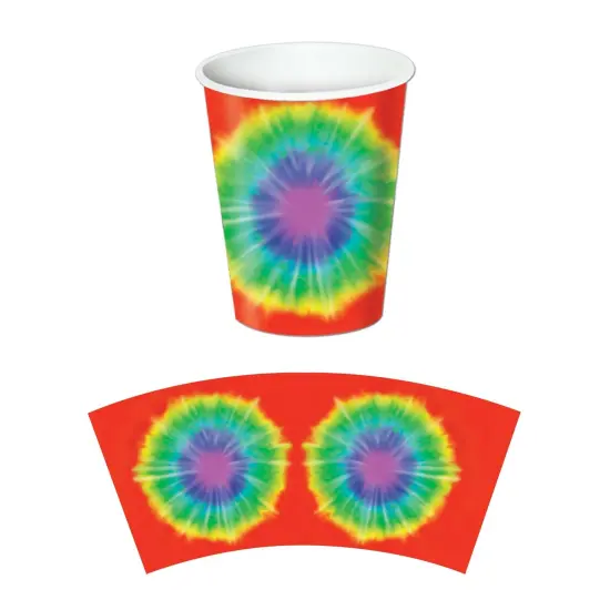 Tie-Dyed Beverage Cups (Pack of 12) {1}