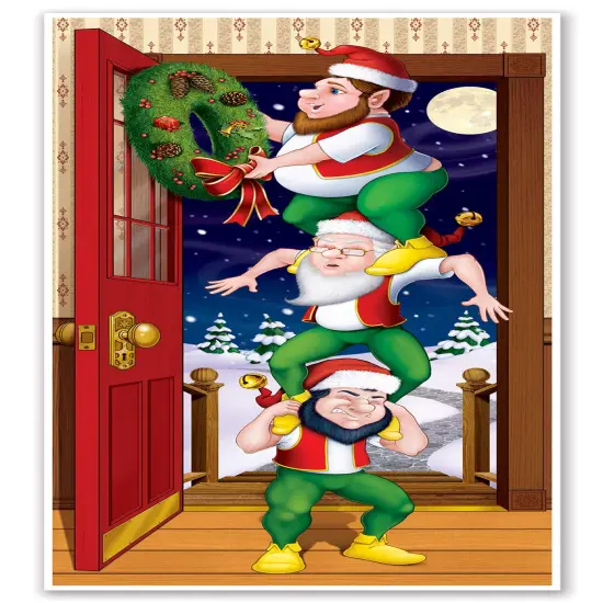 Christmas Elves Door Cover (Pack of 12) {1}