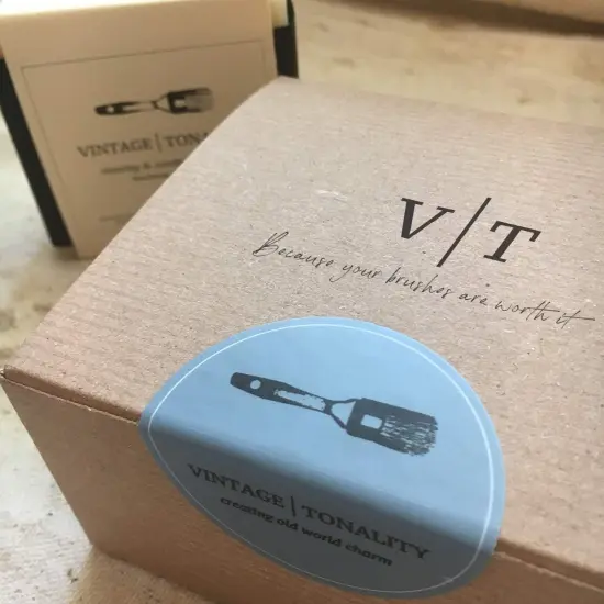 Chalk Paint Brush Cleaner and Conditioning Soap, Natural Bristle Brush Cleaning Hand Soap Protects Your Brushes (brush not included), Vintage Tonality {5}