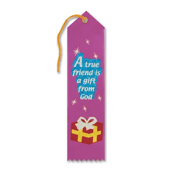 A True Friend Is A Gift From God Ribbon (Pack of 6) {1}