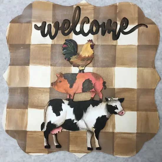 10 in. Unfinished Laser Stacked Animals {2}