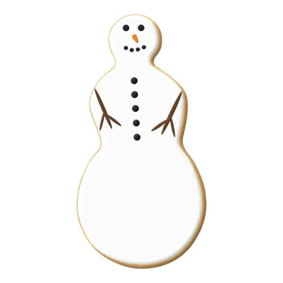Primitive Snowman Cookie Cutter 4.75 in, CookieCutter.com, Tin Plated Steel, Handmade in the USA {3}
