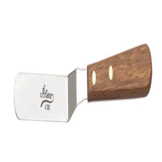 Ateco 4.5" Offset Wooden Handle Stainless Steel Blade Icing Spatula {1}