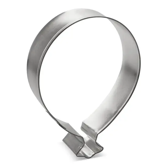 Balloon Cookie Cutter 4 in, CookieCutter.com, Tin Plated Steel, Handmade in the USA {1}