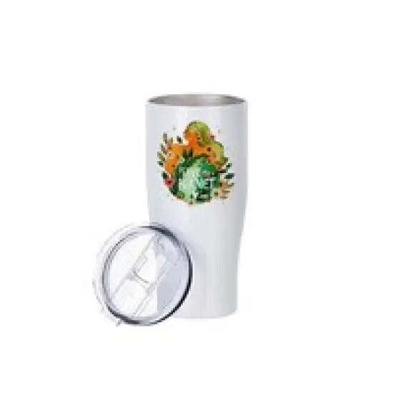 20oz Simply Sublimation Tumbler with Lid (White) {2}