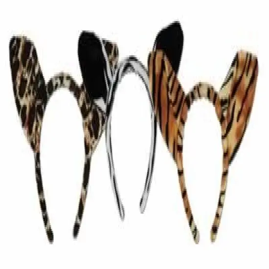 Soft-Touch Animal Print Ears (Pack of 12) {1}