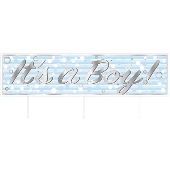 Plastic Jumbo Its A Boy! Yard Sign, (Pack Of 6) {1}