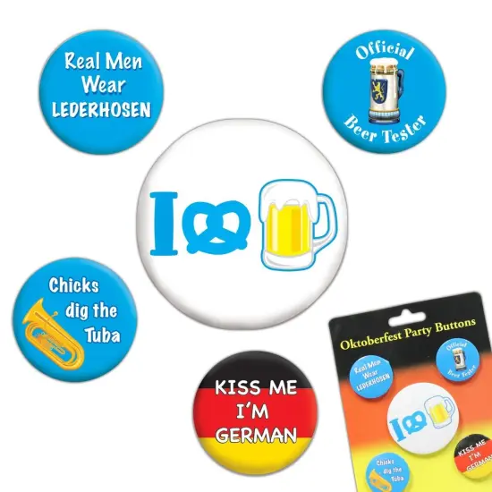 Oktoberfest Party Buttons (Pack of 12) {1}