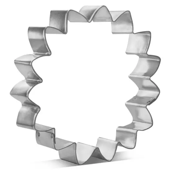 Large Sunflower Cookie Cutter 4.5 in, CookieCutter.com, Tin Plated Steel, Handmade in the USA {1}