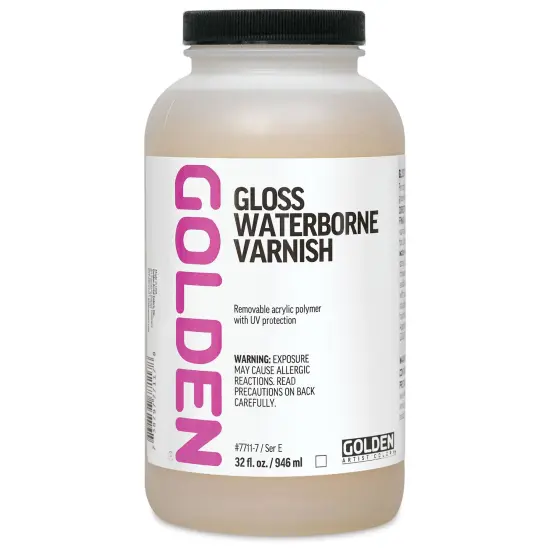 Golden Waterborne Varnish - Gloss, 32 oz {1}