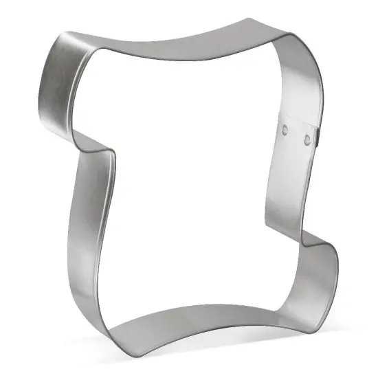 Scroll - Letter Cookie Cutter 4 in B1570, CookieCutter.com, Tin Plated Steel, Handmade in the USA {1}