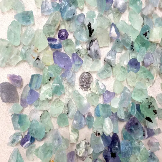 Small Fluorite Crystal Chunks - Bulk Rough Stones {3}