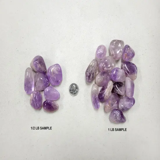 Large Tumbled Amethyst Crystals - 1.5 to 2.5 inches {4}