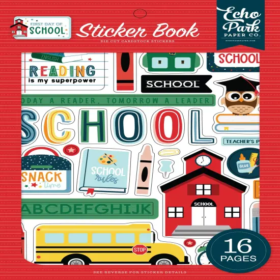Echo Park Sticker Book-First Day Of School {1}