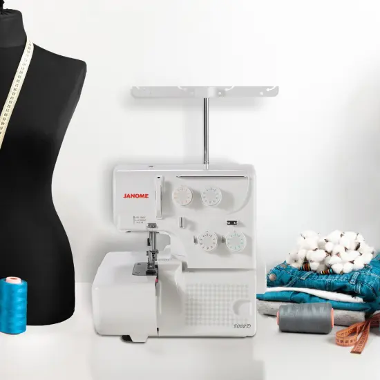 Janome 8002D 3/4 Thread Portable Overlock Mechanical Serger {3}
