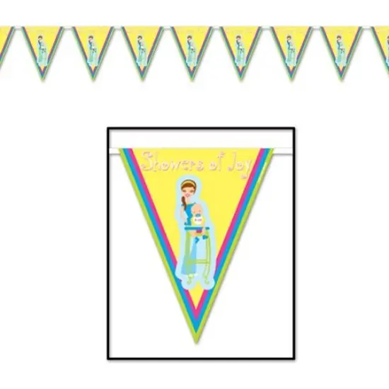 Showers Of Joy Pennant Banner (Pack of 12) {1}