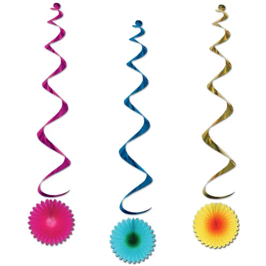 Tissue Flower Whirls (Pack of 6) {1}