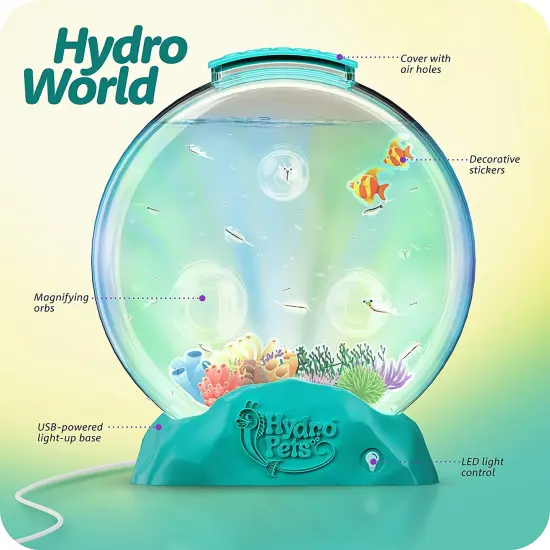 HydroPets Live Sea Pets Habitat Kit, Light Up Tank - Science Experiments Kits - Educational STEM Kids Hatch & Grow Aquatic Pets Gift Toys for Boys & Girls {2}
