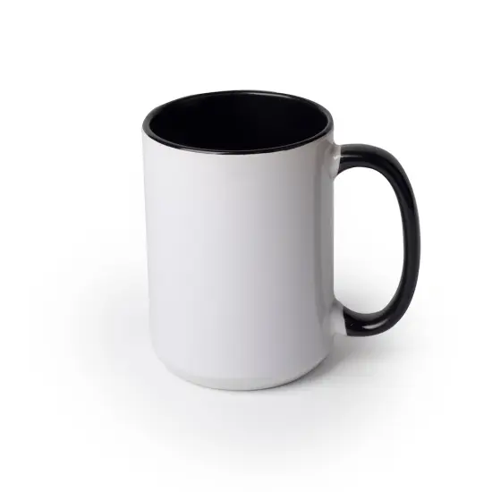 15oz Inner Color Mug - Black (Pack of 12) {1}