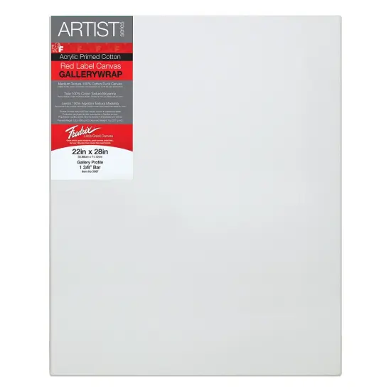 Fredrix Profile Cotton Canvas - 22" x 28", Gallerywrap {1}