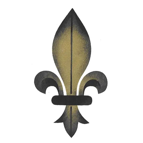 Small Fleur de Lis Wall Stencil | 2957 by Designer Stencils | Pattern Stencils | Reusable Stencils for Painting | Safe & Reusable Template for Wall Decor | Try This Stencil Instead of a Wallpaper | Easy to Use & Clean Art Stencil Pattern {1}