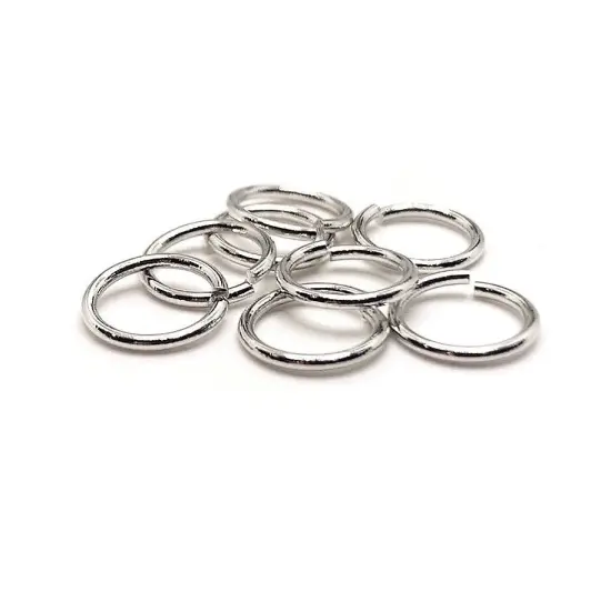 100, 500 or 1,000 Pieces: 9 mm Antique Silver Open Jump Rings, 17g {1}