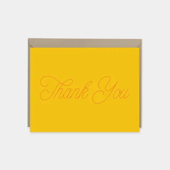 Thank You Cards, Modern Blank Thank You {4}
