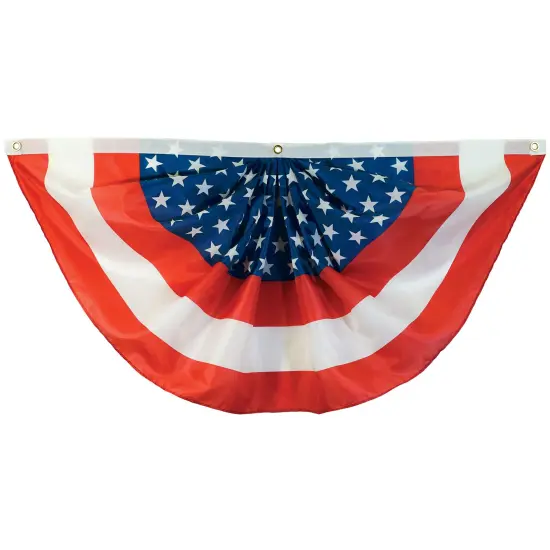 In the Breeze Center Stars Printed Bunting, 2 x 4, Fourth of July Décor, 3710 {1}