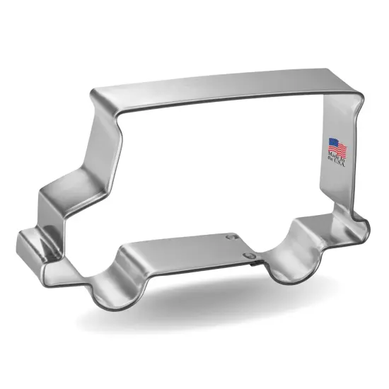 Delivery Truck Cookie Cutter 4 1/8 in, CookieCutter.com, Tin Plated Steel, Handmade in the USA {1}
