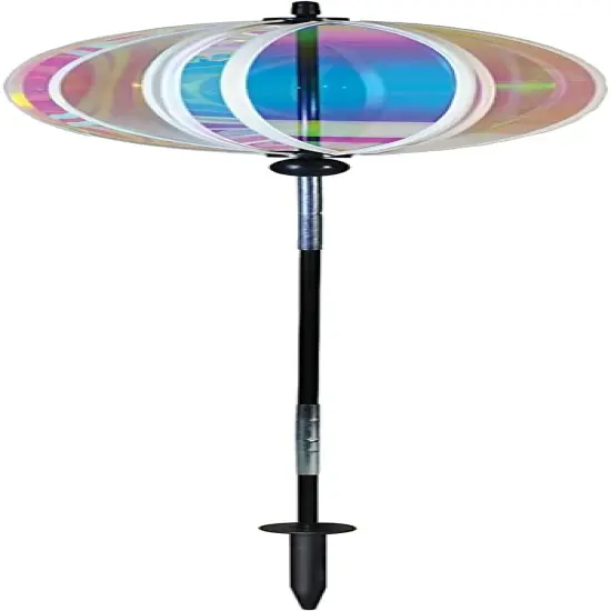 In the Breeze 2680 - 8.5 inch Iridescent Gazing Ball Spinner - Outdoor Garden Décor {1}