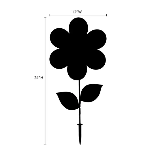 In the Breeze 2658 - 12 Inch Daisy Sunflower Wind Spinner with Leaves - Colorful Flower for your Yard and Garden {4}