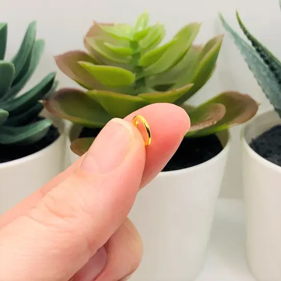 100, 500 or 1,000 Pieces: 8 mm Gold Plated Open Jump Rings, 18g {4}