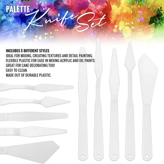 Pixiss Plastic Palette Knife Set {2}