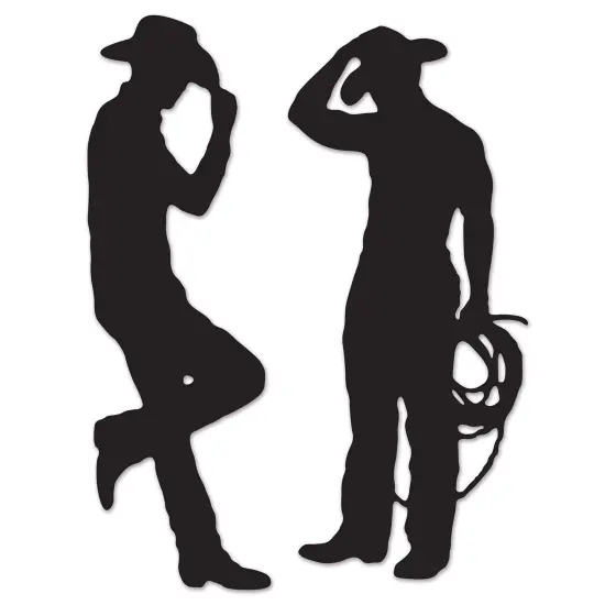 Cowboy Silhouettes (Pack of 12) {1}