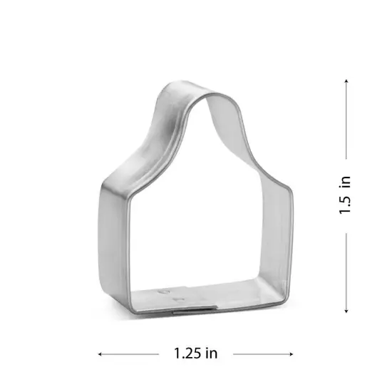 Mini Ear Tag Cookie Cutter 1.5 in M183 - CookieCutter.com - USA Tin Plated Steel {2}