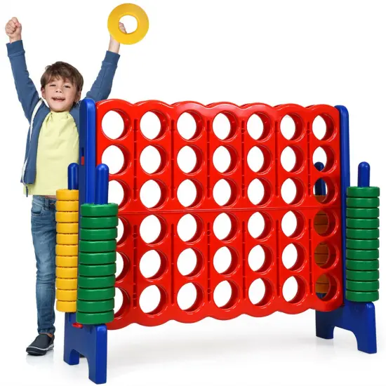Costway Jumbo 4-to-Score 4 in A Row Giant Game Set Kids Adults Family Fun {1}