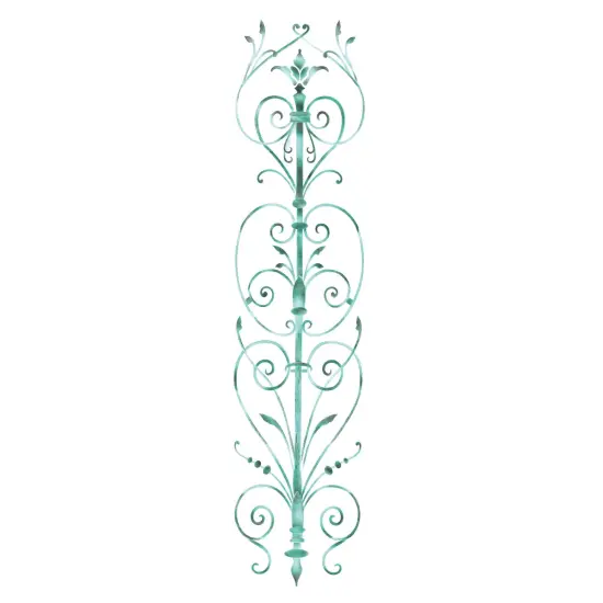 Door Panel Scroll Wall Stencil | 2903 by Designer Stencils | Pattern Stencils | Reusable Stencils for Painting | Safe & Reusable Template for Wall Decor | Try This Stencil Instead of a Wallpaper | Easy to Use & Clean Art Stencil Pattern {1}