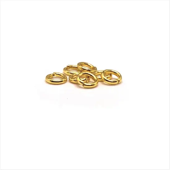 100, 500 or 1,000 Pieces: 5 mm Gold Plated Open Jump Rings, 18g {1}