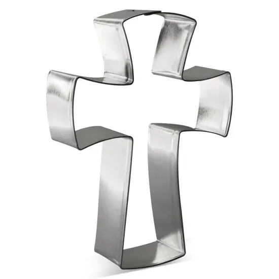 Confirmation Cross Cookie Cutter 4 3/8 in B1553, CookieCutter.com, Tin Plated Steel, Handmade in the USA {1}