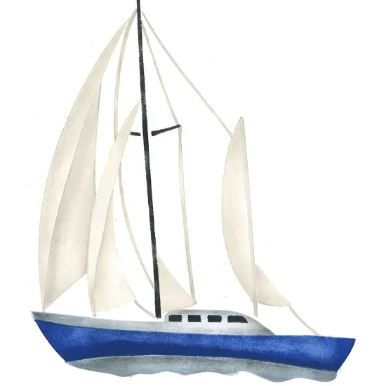 Small Clipper Ship Wall Stencil | 2746 by Designer Stencils | Reusable Art Craft Stencils for Painting on Walls, Canvas, Wood | {2}