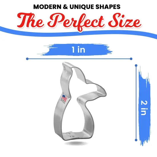 Mini Mermaid Tail Cookie Cutter 2 in, CookieCutter.com, Tin Plated Steel, Handmade in the USA {2}